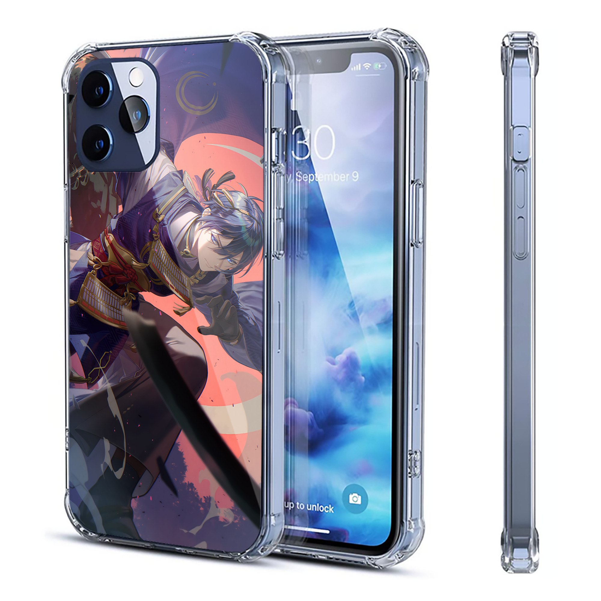 （画像用） 刀剣乱舞 Touken Ranbu 【iPhone 12シリーズ対応】透明スマホケース（クリアソフトケース）